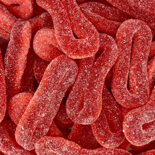 Bonbon halal 100g - Anneaux de fraise